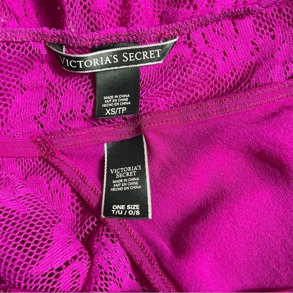 2016 Victoria’s Secret Elegant Lace Halter Babydoll with Matching V-Strung XS - Picture 10 of 11